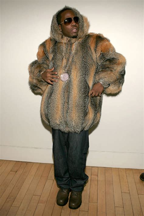 rapper wearing a fur coat